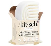 Kitsch Barra acondicionadora con agua de arroz - Barra de acondicionador sólida para fortalecer e hidratar el cabello, acondicionador para mujeres, mejor par con barra de champú Kitch, sin parabenos