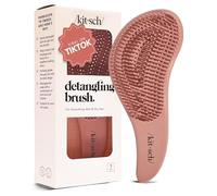 Kitsch Cepillo desenredante - Cepillo de pelo rizado suave con cerdas flexibles para todo tipo de cabello, húmedo o seco, cepillos desenredantes para mujeres y hombres, adultos y niños, terracota