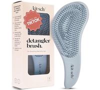 Kitsch Cepillo desenredante para cabello rizado o liso, húmedo y seco, cepillo desenredante con cerdas flexibles para el cabello, cepillos de pelo para mujeres y hombres, adultos y niños, para ducha y