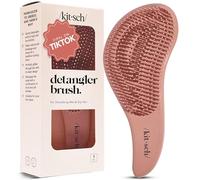 Kitsch Cepillo desenredante para cabello rizado o liso, húmedo y seco, cepillo desenredante con cerdas flexibles para el cabello, cepillos de pelo para mujeres y hombres, adultos y niños, para ducha y