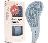 Kitsch Cepillo desenredante para cabello rizado o liso, húmedo y seco, cepillo desenredante con cerdas flexibles para el cabello, cepillos de pelo para mujeres y hombres, adultos y niños, para ducha y