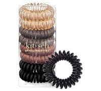 Kitsch - Coleteros en espiral para mujer, lazos de pelo en espiral sin grietas ni abolladuras, sin daños, espirales de cable de teléfono, de plástico flexible y resistente, ideal para uso diario