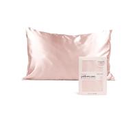 Kitsch Funda de Almohada de satén 100%, más Suave Que la Seda, Funda de Almohada de Seda Vegana, estándar (Rubor)