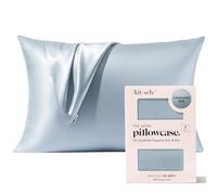 Kitsch Funda de Almohada de satén con Cremallera, más Suave Que Las Fundas de Almohada de Seda Real, tamaño estándar de 19 x 26 Pulgadas, Fundas de Almohada Transpirables y Suaves para el Cabello con