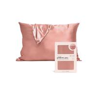 Kitsch Funda de almohada de satén con cremallera, para cabello y piel, más suave que la seda, queen, sin arrugas, refrescante, tamaño estándar, 48 x 66 cm, regalo de San Valentín, color terracota
