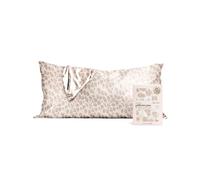 Kitsch Funda de Almohada de Satén con Cremallera para Cabello y Piel, Más Suave Que Seda, Funda Fresca, Lavable a Máquina, Sin Arrugas, Funda Suave de Satén - Tamaño King (19x36) - Leopardo