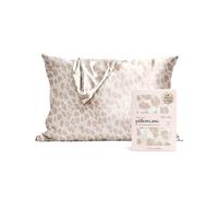 Kitsch Funda de Almohada de Satin con Cremallera para Cabello y Piel, Más Suave Que la Seda, Funda Fresca, Lavable a Máquina, Sin Arrugas, Tamaño Estándar 19"x26", Leopardo.