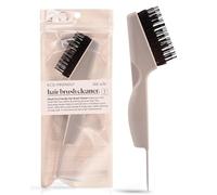 Kitsch Herramienta limpiadora de cepillo para el cabello, doble cara 2 en 1, para limpieza y desenredar peines y cepillos de cerdas, herramienta de limpieza de cepillo para el cabello para mujeres y