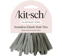 Kitsch Lazos de nailon para el pelo que no dañan - Bandas elásticas para el pelo para una fuerte sujeción durante todo el día, soportes para coletas | Accesorios para el cabello para niñas | Regalo