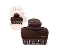 Kitsch Pinza de plástico hinchada para mujer, pinzas de 3.15 pulgadas para cola de caballo completa o media, sujeción segura para cabello grueso, accesorios elegantes para el cabello, regalo ideal