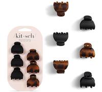 Kitsch Pinzas de pl stico reciclado, tama o XS, pinzas de pelo para mujeres y ni as, pinzas de garra para el cabello, bonitas pinzas para el cabello para ni as, accesorios para el cabello para