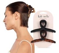Kitsch Pinzas Grandes para el Cabello - Clips Jumbo para Cabello Grueso, Adolescentes y Niñas - Elegante Clip de Plátano, Accesorios