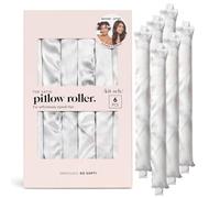 Kitsch Rodillos de almohada de satén, rizadores de pelo sin calor, rizos sin calor durante la noche, varillas rizadoras flexibles para cabello largo y corto, rizadores flexibles para dormir, 6 piezas