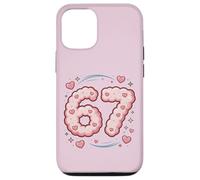 Kitschy Cute 67 Kawaii Nubes Día de San Valentín Carcasa para iPhone 12/12 Pro
