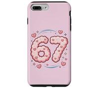 Kitschy Cute 67 Kawaii Nubes Día de San Valentín Carcasa para iPhone 7 Plus/8 Plus