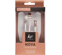 KitSound Nova in-Ear Auriculares con micrófono para Smartphones y Tablets, Color Oro Rosa