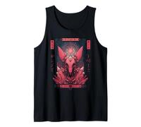 Kitsune Calavera Zorro Mitología Japonesa Yokai Camiseta sin Mangas