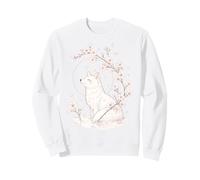 Kitsune Fox Cherry Blossoms Meditación Zen Yoga Vida Mujeres Sudadera