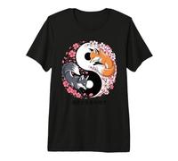Kitsune Fox, Flor Japonesa, Kawaii y Kitsune Camiseta Premium