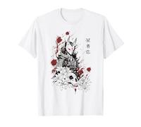 Kitsune Fox Mask Japanese Samurai Gothic Horror Aesthetic Camiseta