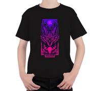 Kitsune Fuchs Neomachi Japan Anime Cyberpunk - Camiseta infantil, Negro , 140