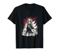 Kitsune Geisha Fox Mask Japanese Gothic Horror Aesthetic Camiseta