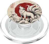 Kitsune Kaiju Spirit Fox de Nueve Colas Despierta PopSockets PopGrip para MagSafe