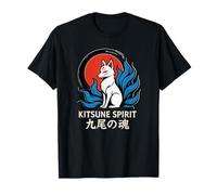 Kitsune Spirit Nine-Tailed Soul Mitología Japonesa Camiseta