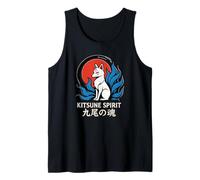 Kitsune Spirit Nine-Tailed Soul Mitología Japonesa Camiseta sin Mangas
