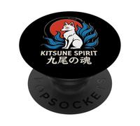 Kitsune Spirit Nine-Tailed Soul Mitología Japonesa PopSockets PopGrip Adhesivo