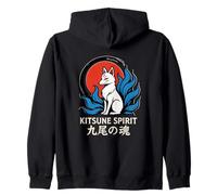 Kitsune Spirit Nine-Tailed Soul Mitología Japonesa Sudadera con Capucha