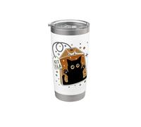 Kittea Cute Cat In Tea Bag Kitten Lovers Tea Fans Vaso térmico de acero inoxidable de doble pared