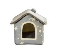 Kitten Bed Cave, Indoor Cat Shelter, Warm Cat House, Plush Cat Bed, Modern Cat Bed, Waterproof Kitten Bed Cave with Removable Cushion for Cats, Dogs and Other Small Pets