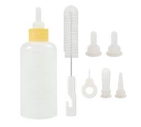 Kitten Bottle Feeding Kit - 7pcs Feeder Bottle Set for Small Dogs | Complete Pet Nursing Supplies with Replacement Nipples, Easy Feed Tool for Newbornn Puppies, Rabbits, Hamsters, Kittens, Pet Care