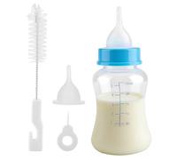 Kitten Feeding Bottle - 150ml, Nipple Set, Complete Kit | Pet Nursing Bottle For Small Animals | Home Travel Vacation Nighttime Daily Cattery Veterinary Apartment