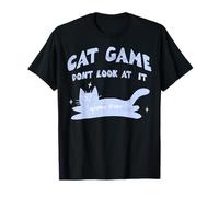 Kitten Game Dont Look At The Cat Funny Kitty Camiseta