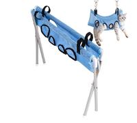 Kitten Grooming Hanger, Pet Grooming Hammock, 8 Hole Anti Escaping Cat Sling, Pet Hair Cutting Hammock, Canvas Supports, Anti Escape Cat Dog Restraint for Hair Cutting and Ear Cleaning Indoor Home Use