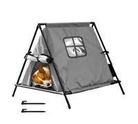 Kitten House - S/L Outdoor Cat House, Outside Triangular Pet Shelter | Nest Waterproof for Backyard Garden Patio Park Residential Area Garage Barn Street Corner Outdoor Accessories