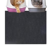 Kitten Litter Box Mat, Machine Washable Litter Trapping Floor Pad with Quick Absorption and Odor Control, No Slip Pet Mats for Waste Containment Near Boxs, Living Room, Balcony