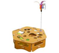 Kitten Nail Care and Scratching Kit - Indoor Cat Teaser Toy with File Box Providing Gentle Nail Maintenance Fun Activity Stimulation for Cats | for Home Office Apartment Veterinary Shelter Playtime Us