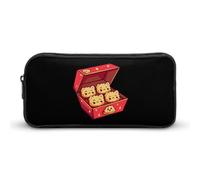 Kitten Nuggets Food Pun Cat Pencil Case Cute Pen Bag Cosmetic Bag Pecil Box Organizer for Travel Office
