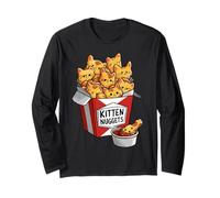 Kitten Nuggets Funny Cat Design Manga Larga