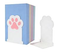 Kitten Pad Stopper - Aesthetic Steel Folder For Library Management | Powder Coated Bronze Brackets Plus Slim Space Saving Frame & Artistic Animal Cutouts For Classroom, Locker and Bookshelf