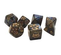 Kitten Polyhedral Dice Set Brown | Custom Dice, Perfect for Use with Steve Jackson Games, DND, RPGs, Tabletop Games, and Role-Playing Adventures