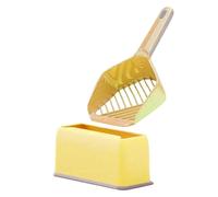 Kitten Scoop, Pooper Lifter, Yellow Deep Shovel, Long Handle Grip, Multi-Purpose Design, Portable Build, Easy Cleaning Tool for Kids, Teen, Family, Friends, Daily, Cleanup