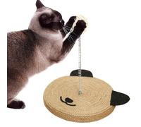 Kitten Scratch Post, Protector de sofá Cat Scratcher, 8,66 pulgadas Interactive Sisal Cat Head Stick, Scratching Toy with Bell for Exercise, Sofá, Carpet Protection