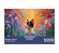 Kitten Sits in The Garden 1000 Piezas Cartón Rompecabezas Furry Feline Liberador De Estrés Juego Creativo Puzzle Juego De Desafío Difícil 38x26cm/1000pcs