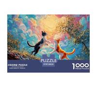 Kitten Sits in The Garden 1000 Piezas Cartón Rompecabezas Kitty Imposible, Difícil Juego Familiar Puzzle para Adultos Y Niños 38x26cm/1000pcs