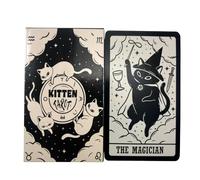 Kitten Tarot Card Game, 78PCS Oracle Divination Deck for Fortune Telling, Fun Party Board Game for Family and Friends, Cute Cat Themed Tarot Cards for Spiritual Insight, and Table Play