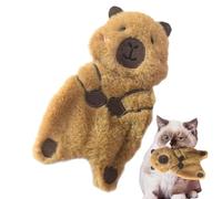 Kitten Teething Toy - duradero fabric cat sound toy, interactive plush doll | capybara shape chewable teether with squeaky feature, fun hunting exercise play for indoor outdoor pet daily training